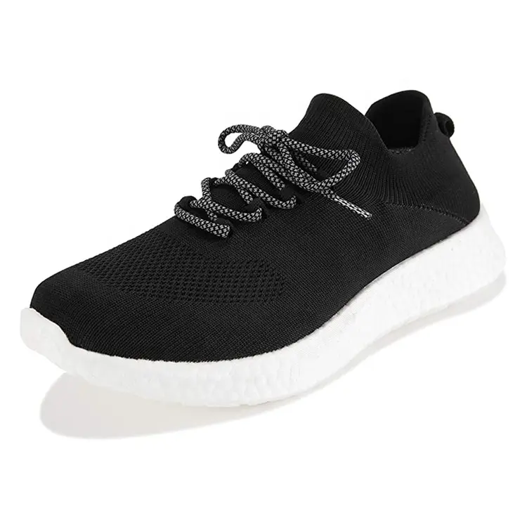 Knit Winter MD Female OEM Logo OEM ODM Service Top Level China Lace-up Custom Brand Casual Knitting Shoes for Men