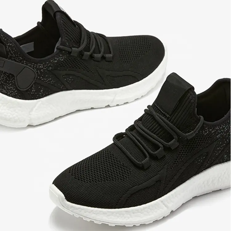 Hot Selling Lightweight Non Slip Breathable Fashion Walking Knitting Sneakers Casual Shoes For Men